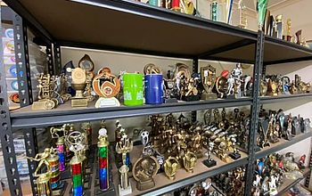Trophies at the shop